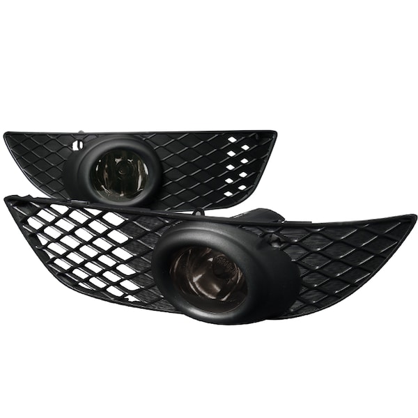 Spec-D Tuning 07-10 Mitsubishi Lancer Oem Style Fog Lights Smoke LF-LAN08GOEM - main